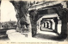 CPA Nimes Les Arenes Galerie superfeure dite Promenoir Romain 