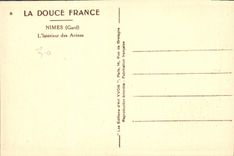 CPA La Douce France Nimes Gard l'Interieur des Arenes 