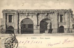 CPA Nimes Porte Auguste 