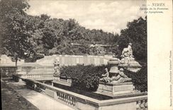 CPA Nimes Jardin de la Fontaine 
