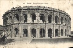 CPA Nimes Exterieur des Arenes 