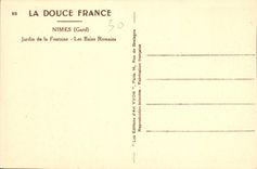 CPA La Douce France Nimes Gard Jardin de la Fontaine les Bains Romains 