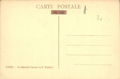 CPA Nimes La Maison Carree et le Theatre 