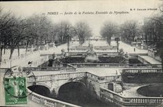 CPA Nimes Jardin de la Fontaine Ensemble du Nympheum 