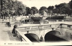 CPA Nimes le Jardin de la Fontaine 