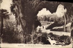 CPA Nimes Jardin de la Fontaine interieur de la Grotte 