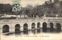 CPA Nimes les Jardins de la Fontaine les Bains Romians 