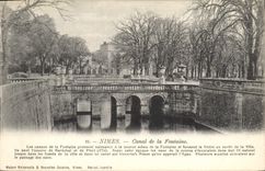 CPA Nimes Canal de la Fontaine 