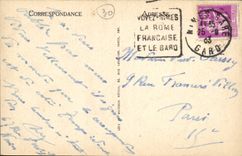 CPA Nimes Jardin de la Fontaine vue prise de l'Interieur de la Grotte 