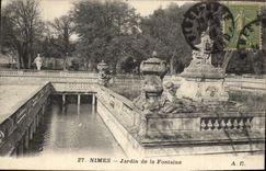 CPA Nimes Jardin de la Fontaine 