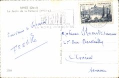 CPA Nimes Gard le Jardin de la Fontaine XVIIIs 