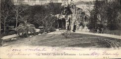 CPA Nimes Jardin de la Fontaine la Grotte 