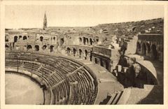 CPA Nimes Les Arenes Vue interieure 