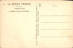 CPA La Douce France Nimes Gard La Maison Carree et le Theatre 