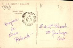 CPA La Douce France Nimes Gard Les Arenes 