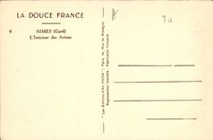 CPA La Douce France Nimes Gard L'Interieur des Arenes 
