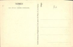 CPA Nimes Les Arenes Galeries exterieures 