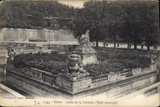 CPA Nimes Jardin de la Fontaine Motif principal 