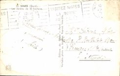 CPA Nimes Gard Les Jardins de la Fontaine 