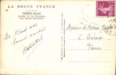CPA La Douce France Nimes Gard Jardin de la Fontaine Les Bains Romains 
