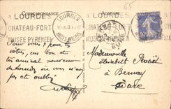 CPA Lourdes La Vierge Couronnee Modele appartenant a la Statue Religieuse 