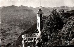 CPA Lourdes Teleferique du Pibeste La gare superieure 