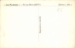 CPA Les Pyrenees Pic du Midi Le Lac Bleu 