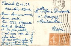 CPA Bonne Annee Femme