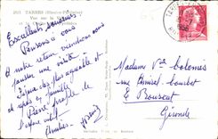 CPA Tarbes Hautes Pyrenees Vue sur la Ville et la Chaine des Pyrenees