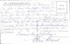 CPA Argeles Gazost H P Les rochers de Balanereau et la vallee 