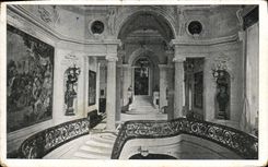 CPA Chantilly L'escalier du château