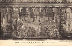 CPA Lyon Basilique de N D de Fourviere Panneau de Jeanne D'Arc 