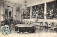 CPA Chateau de Compiegne Le Salon du Conseil 