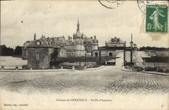 CPA Chateau de Chantilly Grille d'honneur 