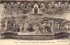 CPA Lyon Basilique de N D de Fourviere Mosaique de Saint Pothin 