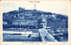 CPA Lyon Illustre Pont la Feuillee et coteau de Fourviere 