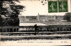 CPA Chateau de Chantilly Vue prise du Verugadin 