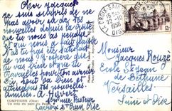 CPA Compiegne Oise un coin du parc du Palais 