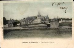 CPA Chateau de Chantilly Vue generale Entree 