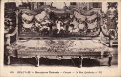 CPA Beauvais Manufacture Nationale Canape Le Don Quichotte 