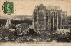 CPA Beauvais La Cathedrale vue de Saint Etienne 