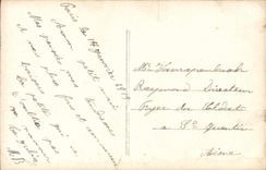 CPA A qui j'aime Aqui j'aime j'offre mon coeur Femme