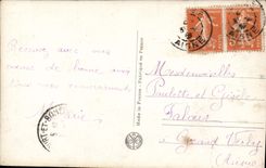 CPA Bonne Annee Femme