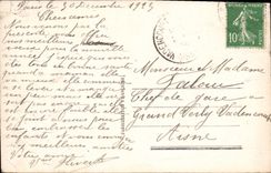 CPA Bonne Annee Femme