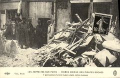 REPRO Les Zeppelins sur Paris Crimes Odieux de Pirates Boches 