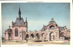 CPA Chateau de Chantilly L'Entree et la Chapelle 