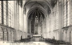 CPA Saint Germer Oise Ancienne Abbaye Le Sainte Chapelle Interieur 