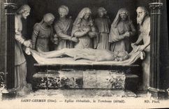 CPA Saint Germer Oise Eglise Abbatiale le Tombeau detail 