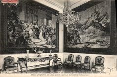 CPA Palais de Compiegne Histoire de Jason et de Medee Jason infidele a Medee epouse Creus Medee poig