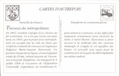 REPRO Paris Les Travaux du Metropolitain dans le grand bras de la Seine 